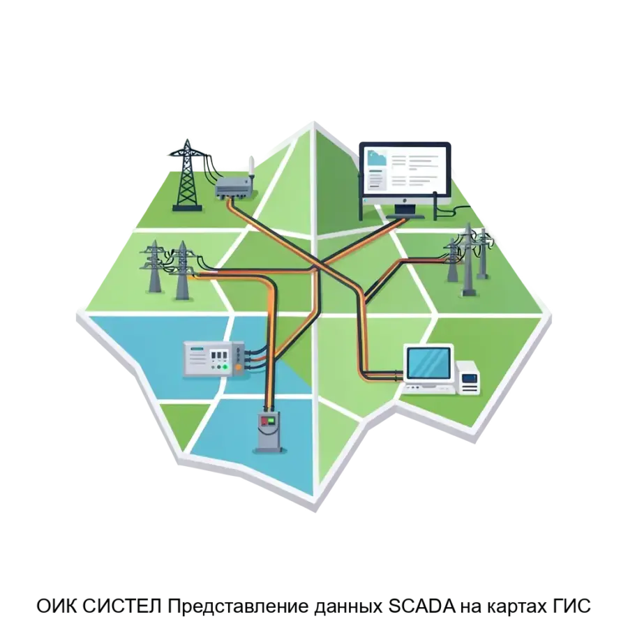 ОИК СИСТЕЛ Представление данных SCADA на картах ГИС — Программа «ОИК «СИСТЕЛ» Представление данных SCADA на картах ГИС» — это специализированное программное обеспечение.