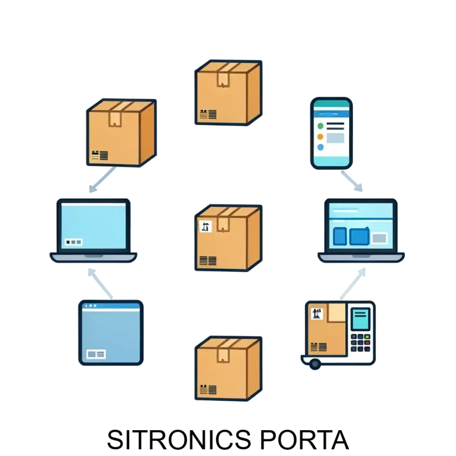 SITRONICS PORTA — Программная платформа для управления и оптимизации логистических процессов. Основная задача: централизованное управление логистикой с риск-контролем.