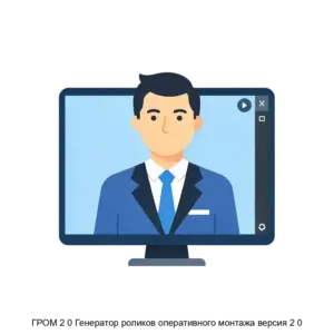 Купить ГРОМ 2 0 Генератор роликов оперативного монтажа версия 2 0 - ARPP-24410 из реестра по лучшей цене