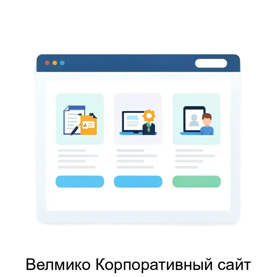 Велмико Корпоративный сайт — ПО предназначено для создания и редактирования веб-сайтов:- Создание сайта- Редактирование наполнения сайта- Изменение дизайна сайта и его элементов- Установка виджетов соц.