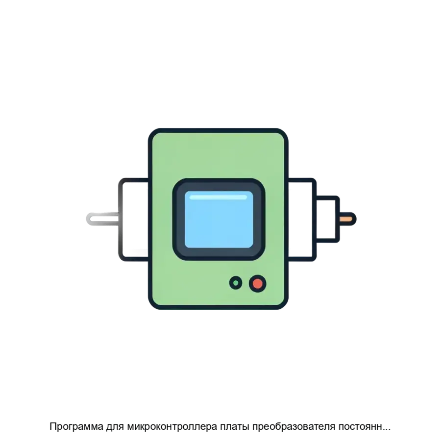 Программа для микроконтроллера платы преобразователя постоянного тока в силовом модуле для зарядной станции — Программное обеспечение микроконтроллера отвечает за работу платы преобразователя.ПО является встроенной.