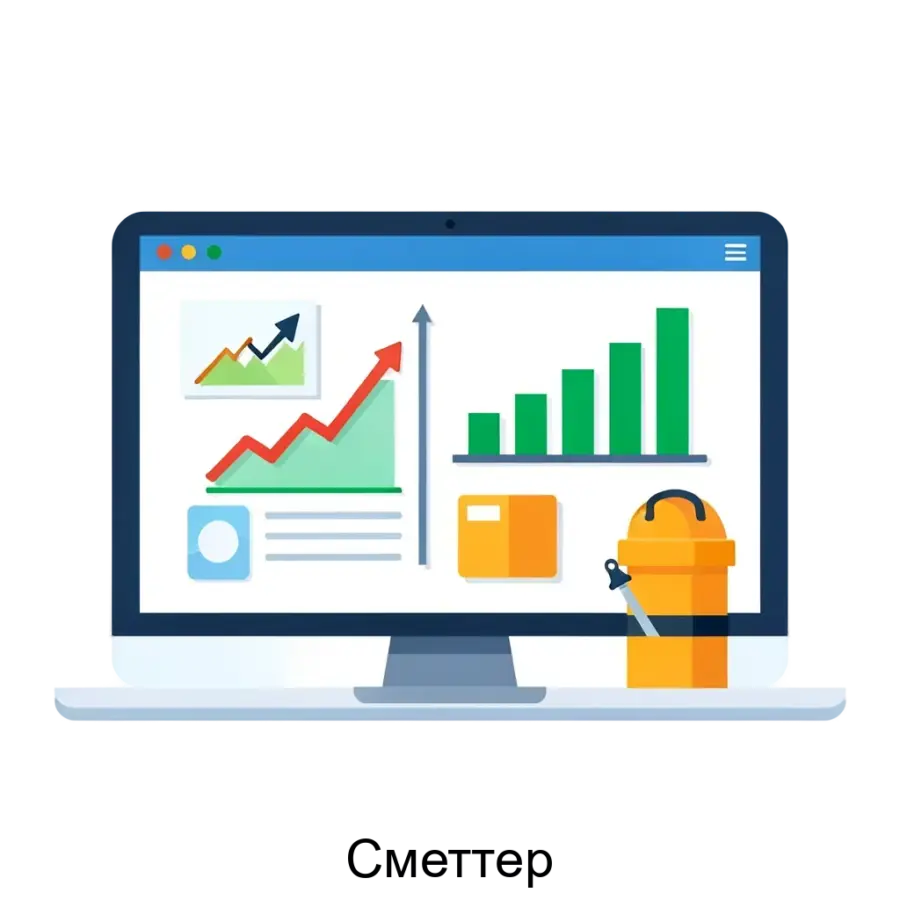 Сметтер — это комплексное SaaS-решение, разработанное специально для автоматизации всех ключевых процессов строительного бизнеса. Основная задача: сметное управление строительными проектами онлайн.