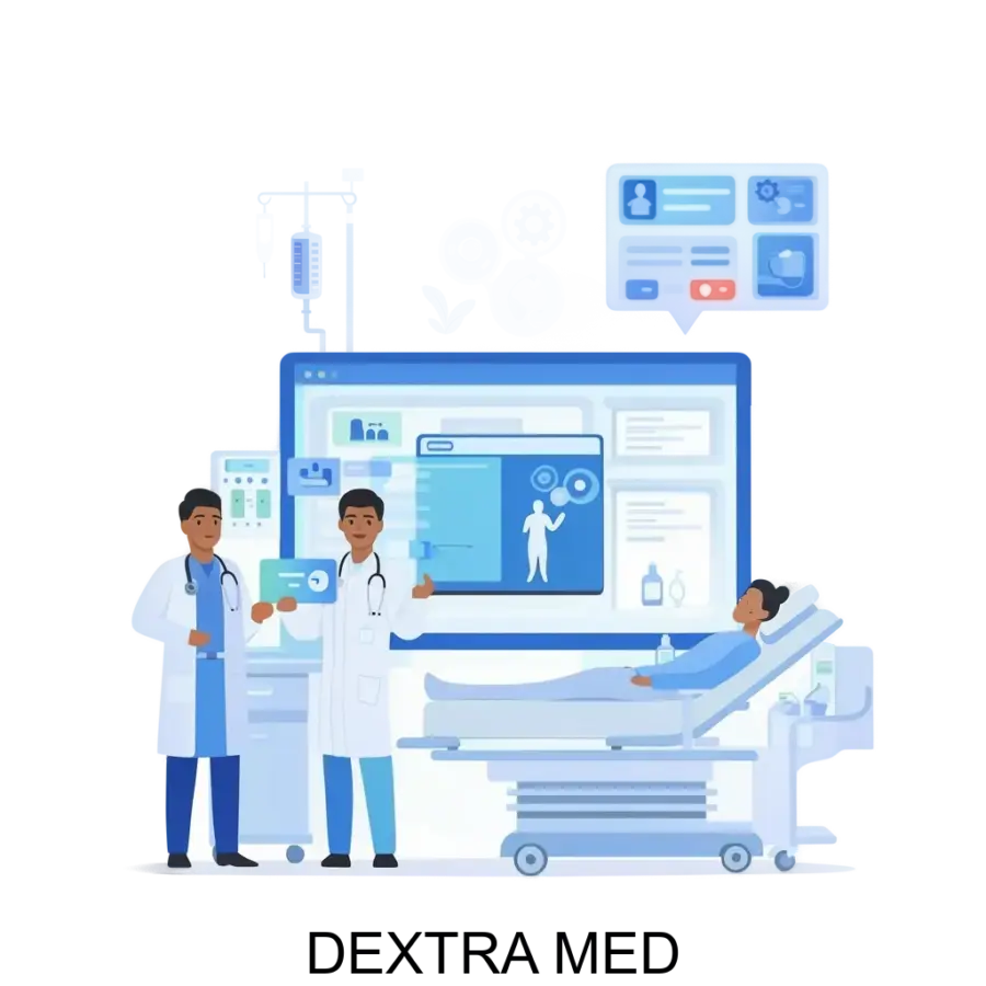 DEXTRA MED — это комплексное программное обеспечение, предназначенное для автоматизации и оптимизации работы медицинских учреждений в рамках единой цифровой экосистемы.