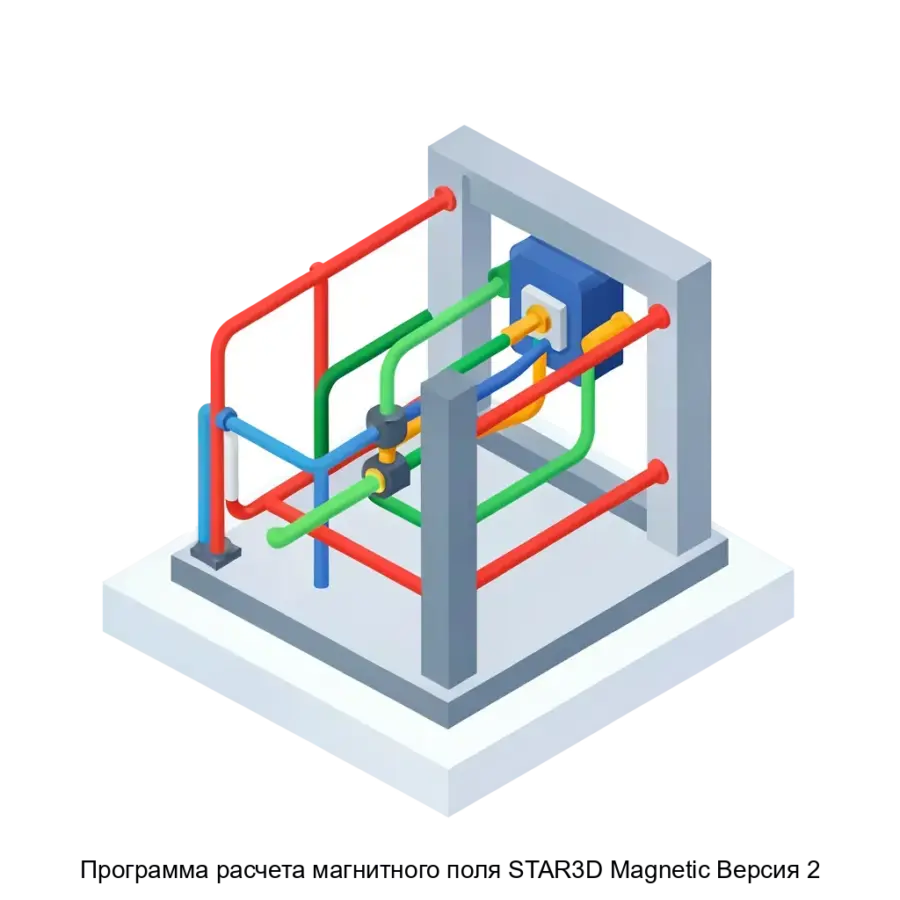 Программа расчета магнитного поля STAR3D Magnetic Версия 2 предназначена для специалистов в области магнитных расчетов, инженеров и исследователей. Основная задача: точный 3D расчет магнитных полей конструкций.