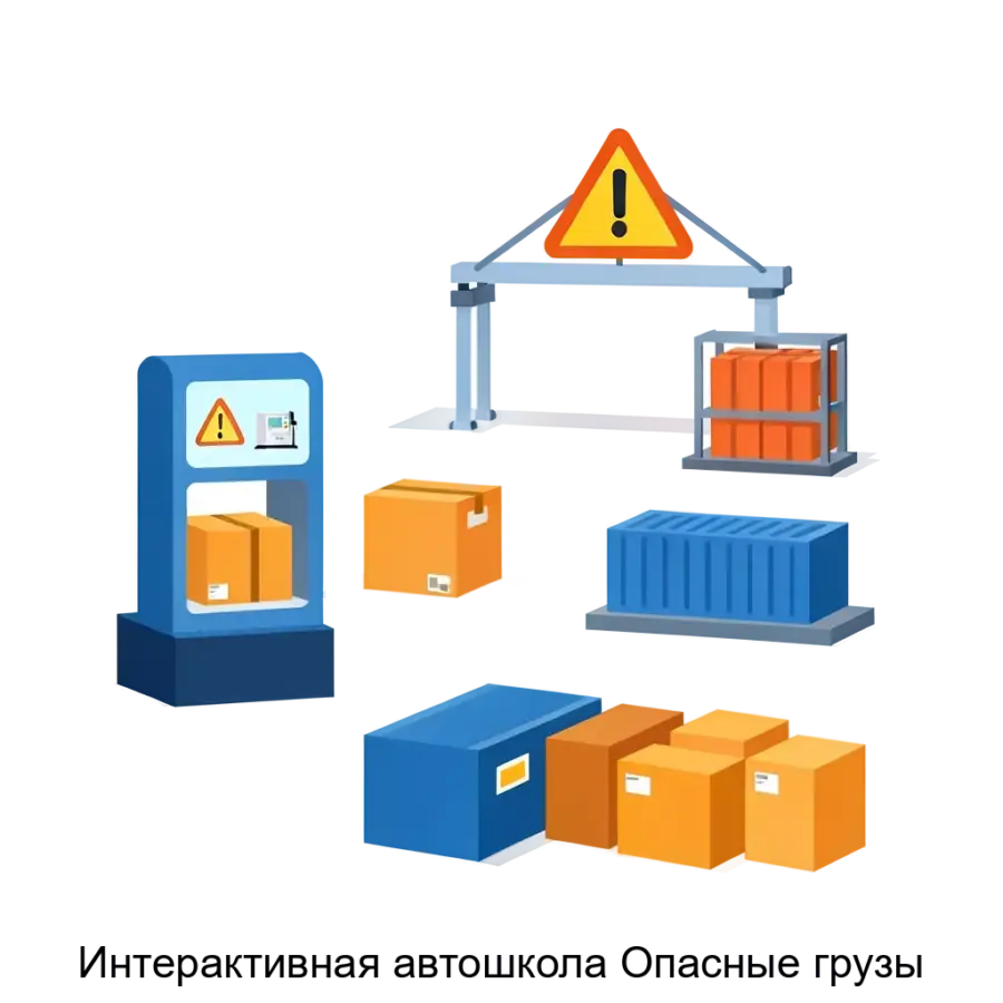 Интерактивная автошкола Опасные грузы — Опасные грузы» предназначен для проведения групповых занятий среди слушателей автошкол категорий «С» и «D», а также водителей.