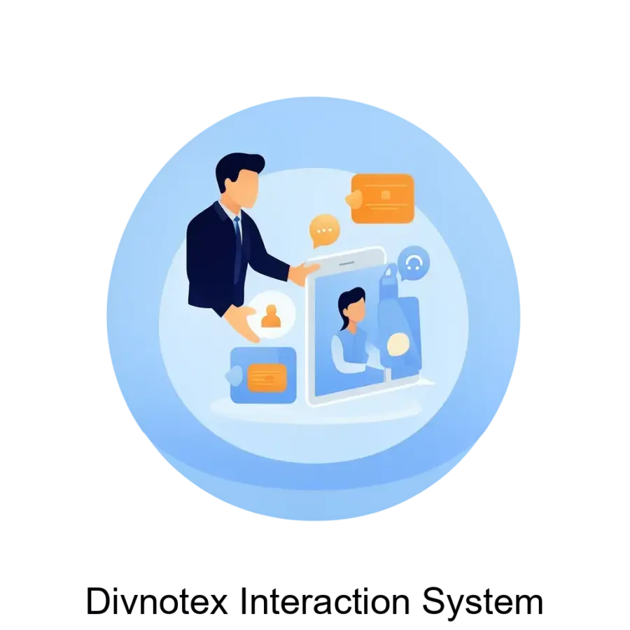 Divnotex Interaction System — прикладное программное обеспечение (далее по тексту «Система») для организаций, предназначенное для управления обращениями инициаторов, поступающих из разных источников (в т.ч.