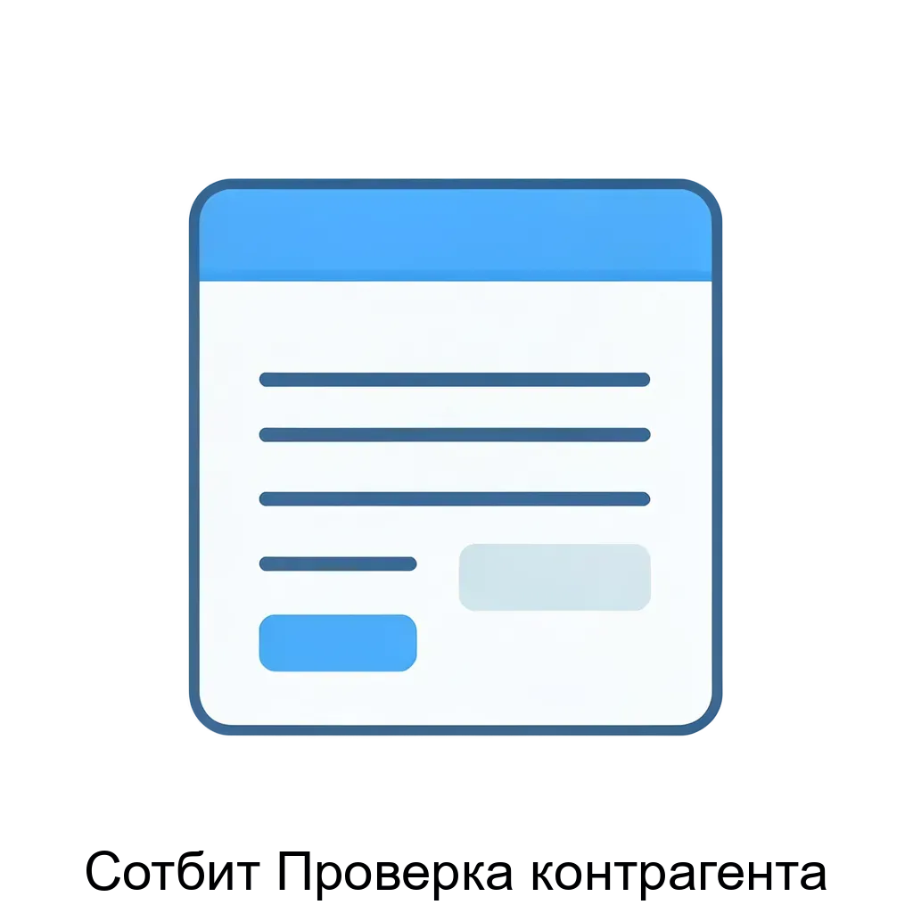 Сотбит Проверка контрагента — «Сотбит: Проверка контрагента» - инструмент, позволяющий автоматически заполнять реквизиты организации по коду плательщика или названию организации при оформлении заказа.Назначение программы.