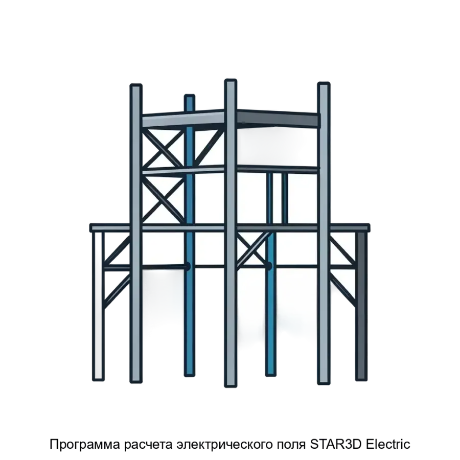Программа расчета электрического поля STAR3D Electric — Программа предназначена для расчета поверхностных и пространственных распределений электрического потенциала и тока в многоэлектродных гальванических системах.