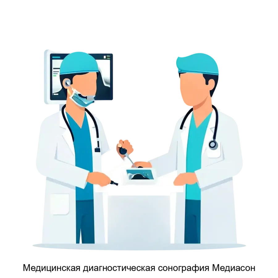 Пояснение о продукте: Медицинская диагностическая сонография Медиасон — это комплексное программное обеспечение. Основная задача: автоматизация ультразвуковой диагностики для врачей.