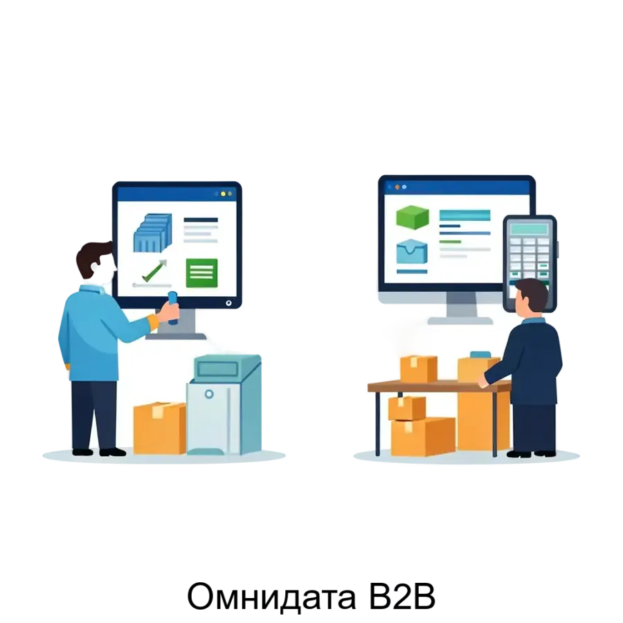 Омнидата B2B — Фактически, приложение предназначено для автоматизации процессов взаимодействия между контрагентами. Основная задача: автоматизация согласования торгового ассортимента между компаниями.