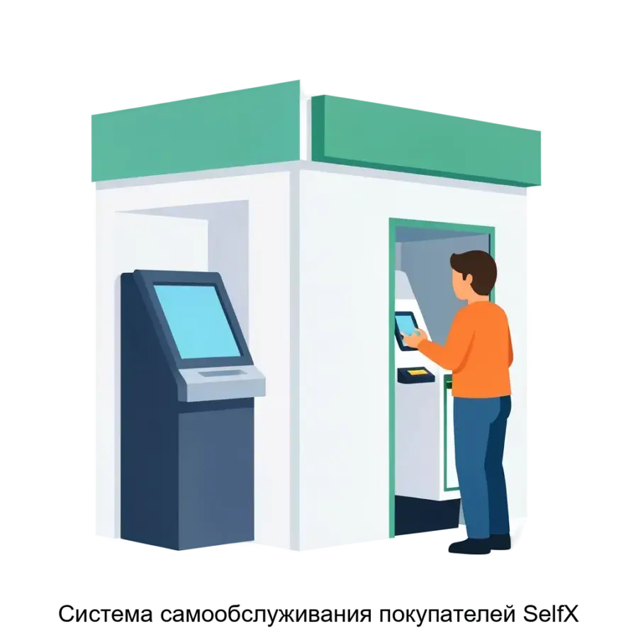 Система самообслуживания покупателей SelfX — Пользуясь кассами самообслуживания с SelfX, гости магазинов оформляют свои покупки сами, не тратя время в очередях на привычных кассовых узлах.
