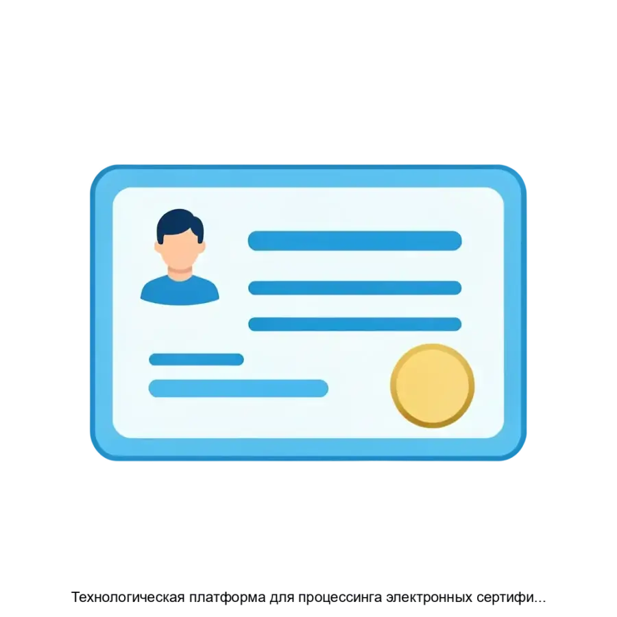 Технологическая платформа для процессинга электронных сертификатов представляет собой интегрированное решение, предназначенное для автоматизации учета. Основная задача: электронные сертификаты для госсоциальных услуг.
