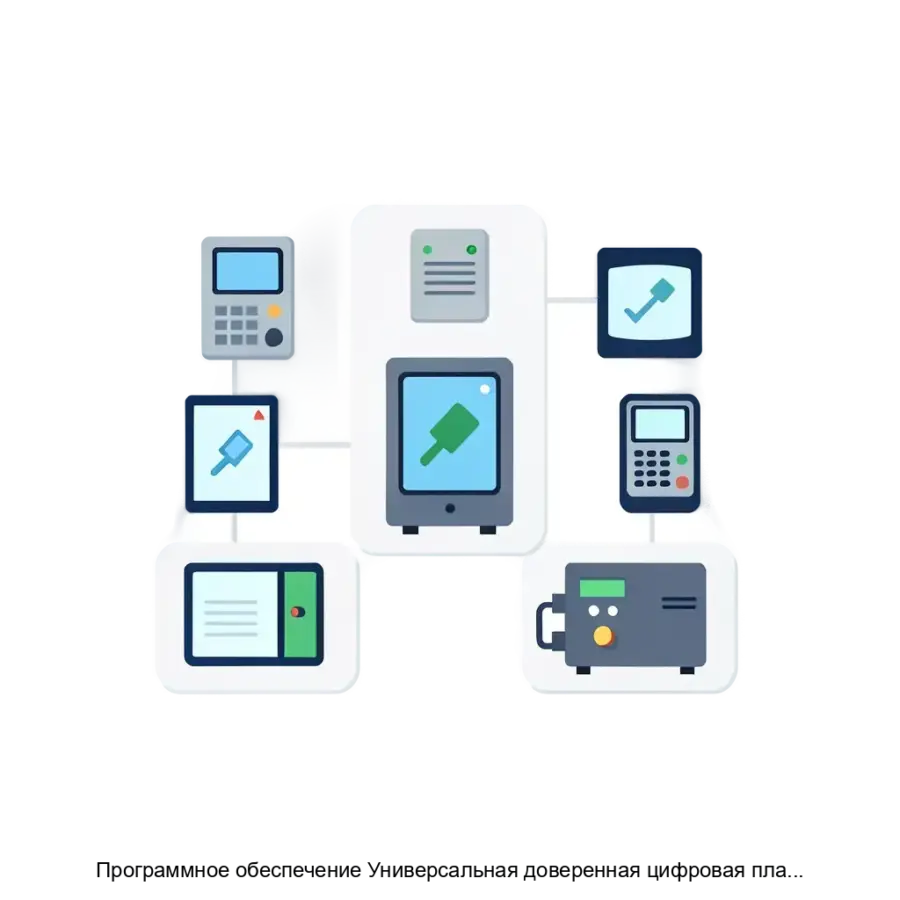 Программное обеспечение Универсальная доверенная цифровая платформа Программное обеспечение управления доверенной средой — Сервер управления (Командор) - сервер управления ВУ и пользовательский интерфейс администратора.