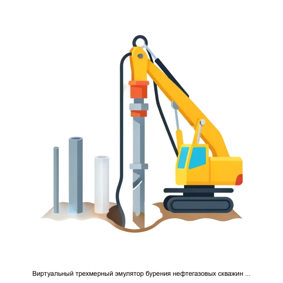Виртуальный трехмерный эмулятор бурения нефтегазовых скважин БУРАН КТК — Программный учебный тренажерный комплекс предназначен для многовариантных эмуляций процессов спускоподъемных операций.