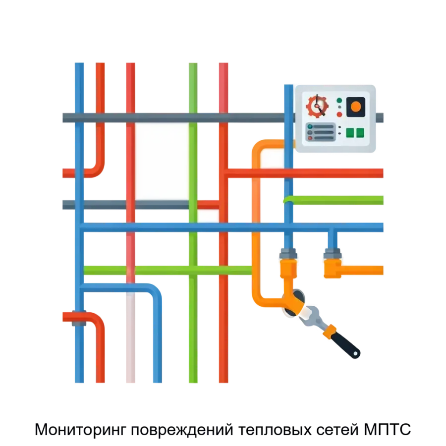 Мониторинг повреждений тепловых сетей МПТС — Программа предназначена для сбора и анализа информации о повреждениях тепловых сетей (ТС) и планирования профилактических и предупредительных ремонтных работ.