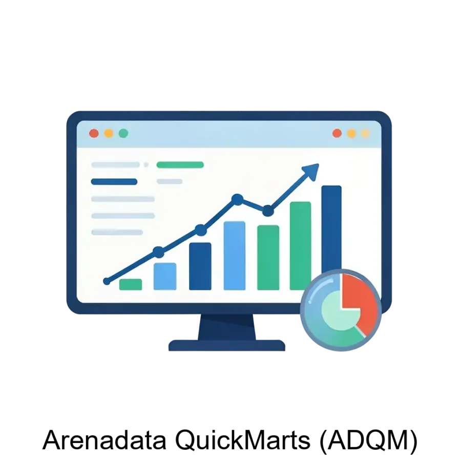 Arenadata QuickMarts (ADQM) — кластерная колоночная система управления базами данных (СУБД) на основе ClickHouse. Основная задача: **Аналитика данных в реальном времени**.