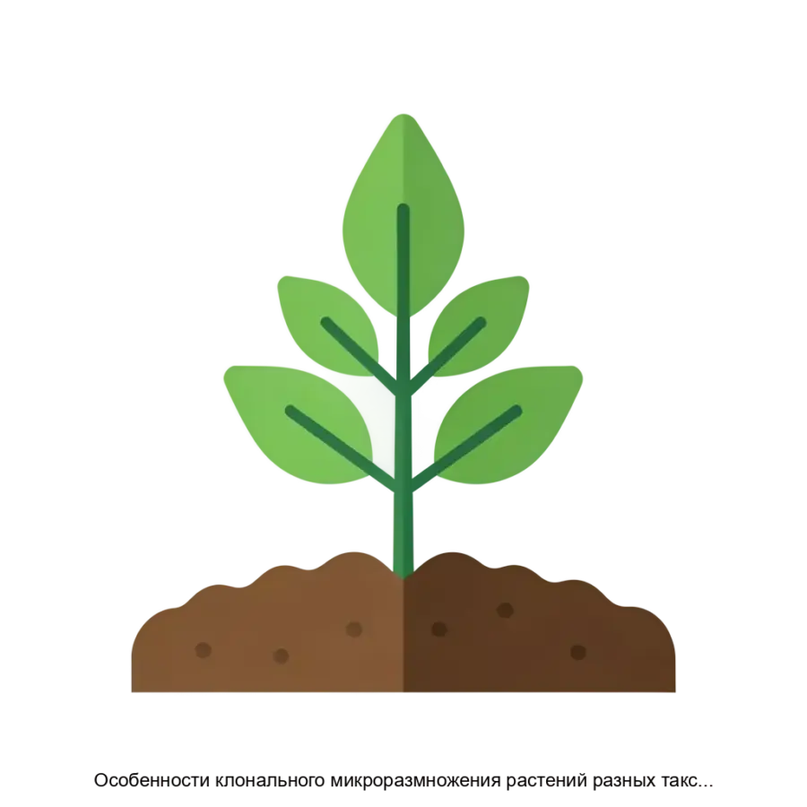 Особенности клонального микроразмножения растений разных таксономических групп — Обучающие материалы также охватывают темы, касающиеся адаптации клонированных растений, различных технологий.