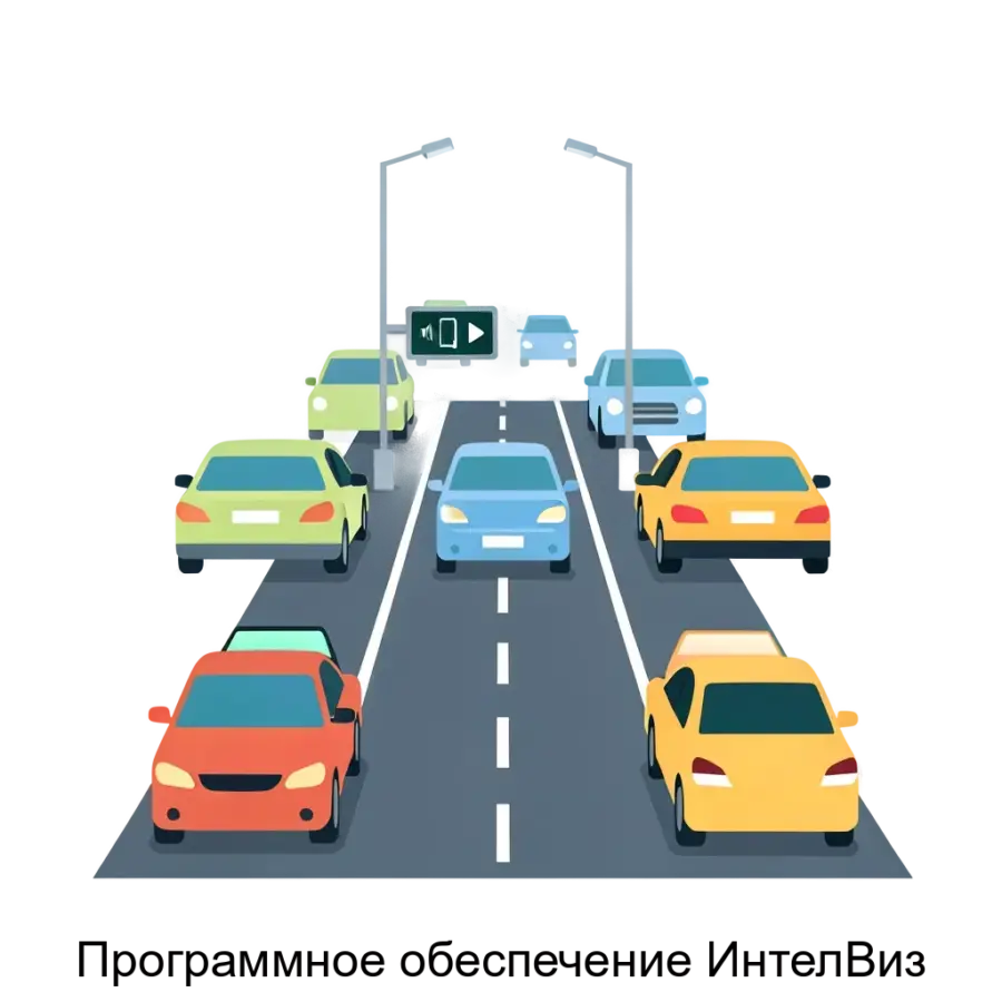 Программное обеспечение ИнтелВиз — Программное обеспечение «ИнтелВиз» предназначено для сбора, хранения и анализа информации о проезде транспортных средств (ТС), получаемой с видеокамеры в определенной зоне контроля.