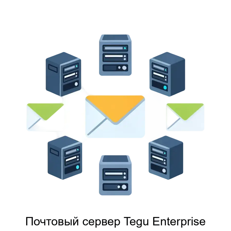 Почтовый сервер Tegu Enterprise — Сервер позволяет организовать обмен с любыми почтовыми серверами по протоколу SMTP, а также поддерживает почтовых клиентов по протоколу IMAP/SMTP.