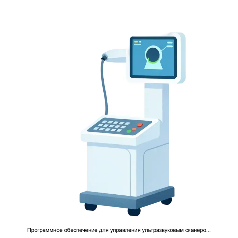 Программное обеспечение для управления ультразвуковым сканером, посредством русскоязычного интерфейса РуСкан 70П версия 3.00.08, производства фирмы ЗАО Медиэйс.