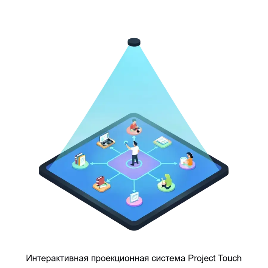 Интерактивная проекционная система Project Touch — Система позволяет создавать интерактивный пол, который активно используется для образовательных и развлекательных целей.