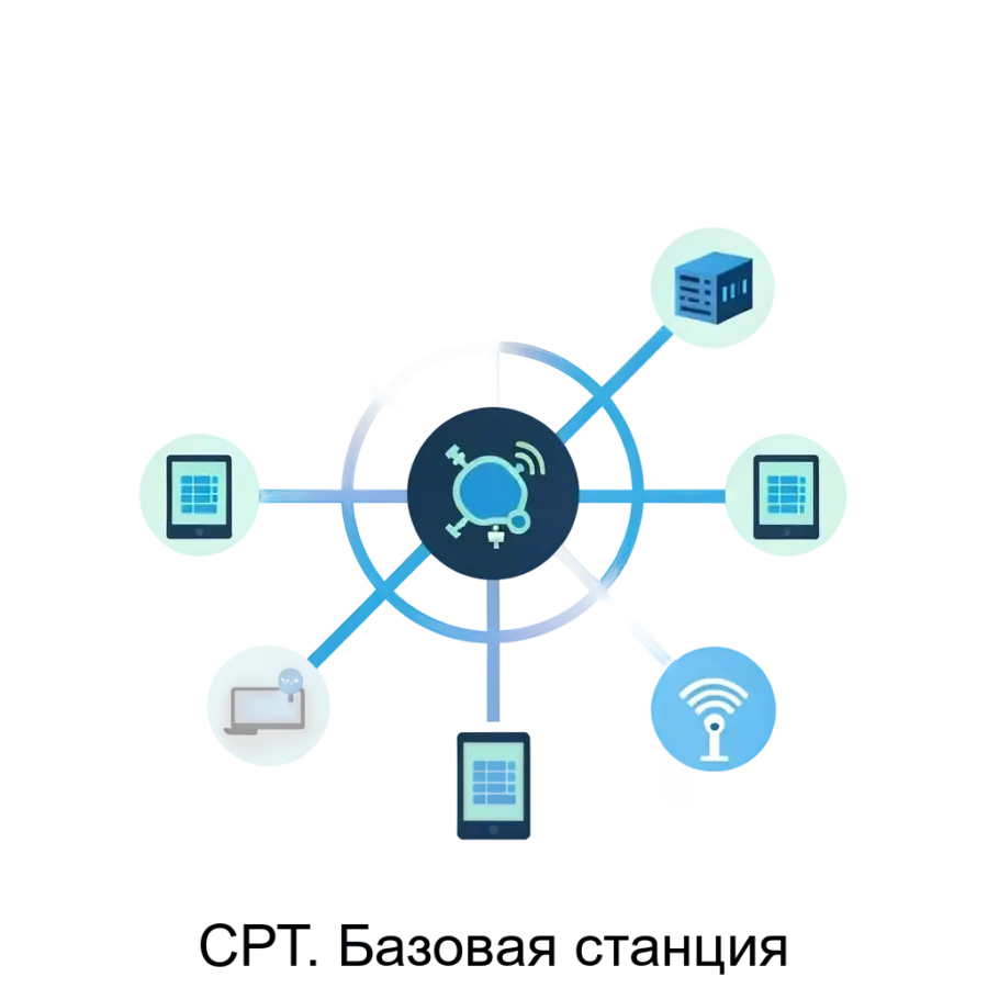 СРТ. Базовая станция — Обзор Базовая станция СРТ представляет собой ключевой компонент системы, разработанной на базе технологии LPWAN. Основная задача: умные сети IoT с длительным радиусом и низким энергопотреблением.