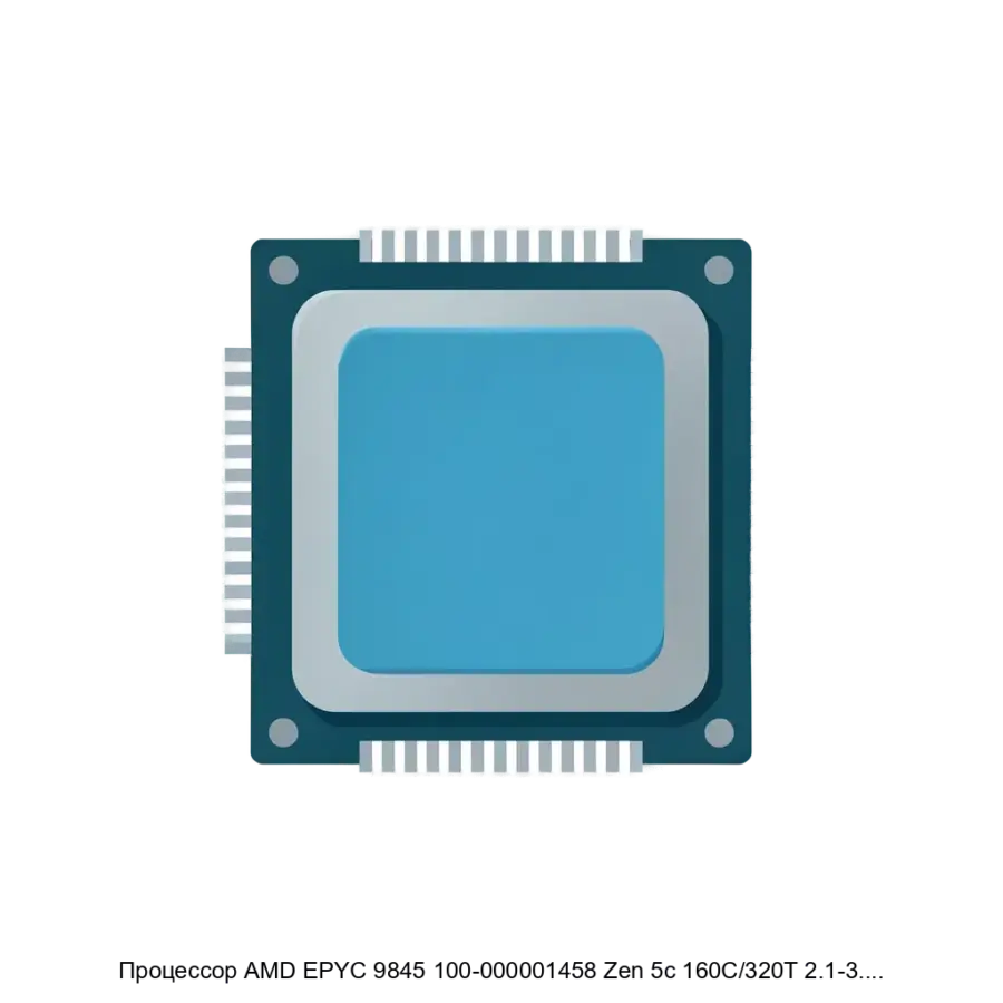 Процессор AMD EPYC 9845 100-000001458 Zen 5c 160C/320T 2.1-3.7GHz (SP5, L3 320MB, 6nm, TDP 390W) OEM — Процессор Zen 5c 160C/320T 2.1-3.7GHz (SP5, L3 320MB, 6nm, TDP 390W) OEM.