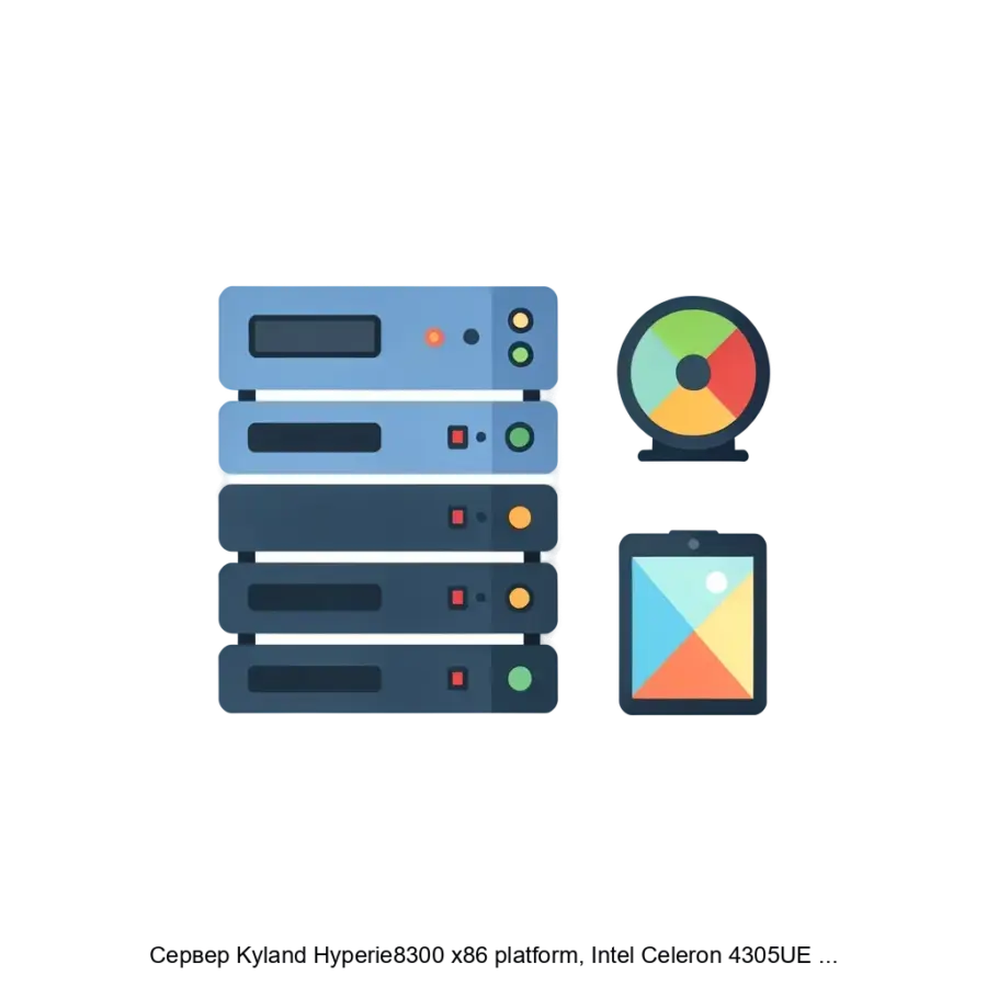 Сервер Kyland Hyperie8300 x86 platform, Intel Celeron 4305UE CPU, 16 Gb memory (up to 32 Gb), 6 x Ethernet 10/100/1000BaseTX, 2 x SFP 1G, 2 x HDMI, 1 — Сервер x86 platform, Intel Celeron 4305UE CPU.
