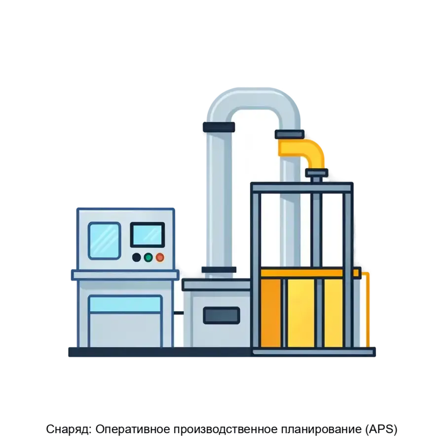 Снаряд: Оперативное производственное планирование (APS) представляет собой современное решение для автоматизации процессов производственного планирования.