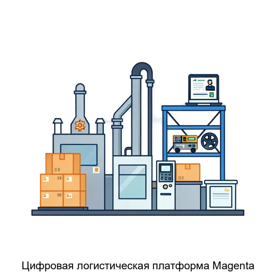 «Цифровая логистическая платформа Magenta» - система для управления географически распределенными производственными процессами. Основная задача: автоматизация планирования и логистики производственных процессов.