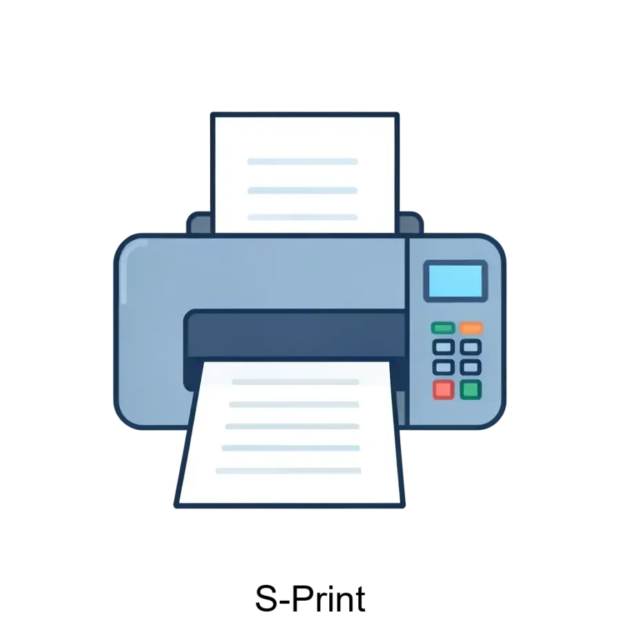 Кросс-платформенное программное обеспечение «S-Print» представляет собой российско-разработанное решение, предназначенное для управления печатью документов формата A3, A4 и широкоформатных.