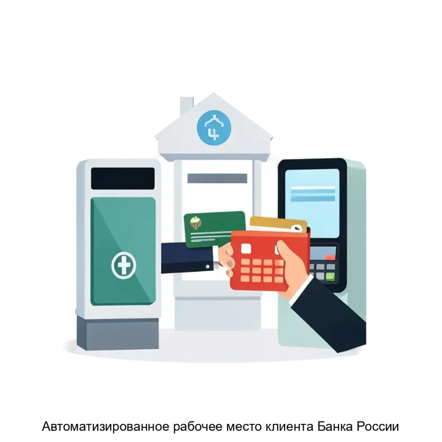 Автоматизированное рабочее место клиента Банка России (АРМ КБР) является программным обеспечением. Основная задача: безопасное взаимодействие банков с платежной системой.
