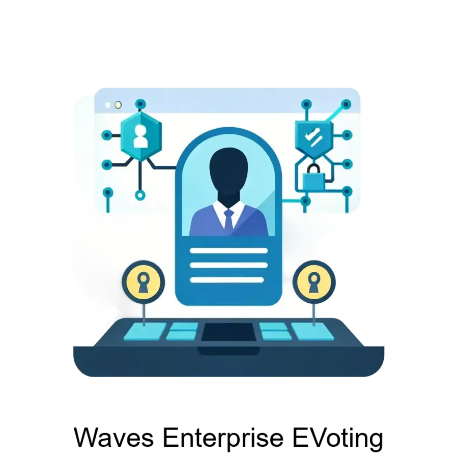 Waves Enterprise EVoting — Важной частью является создание и хранение криптографически защищенных ключей, что обеспечивает учетную запись пользователей и администраторов.