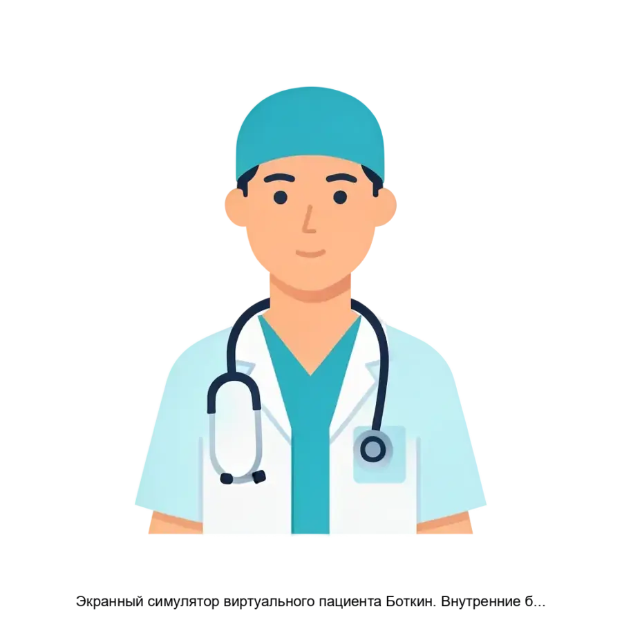 Экранный симулятор виртуального пациента Боткин. Внутренние болезни — Симуляция процесса сбора анамнеза и физикального обследования осуществляется через интуитивно понятный интерфейс.