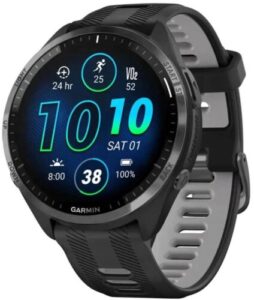 Купить Смарт-часы Garmin Forerunner 965 47мм 1.4" AMOLED корп.черный рем.черный/серый разм.брасл.:135-205мм (010-02809-10) - 4D-18752316 из реестра по лучшей цене