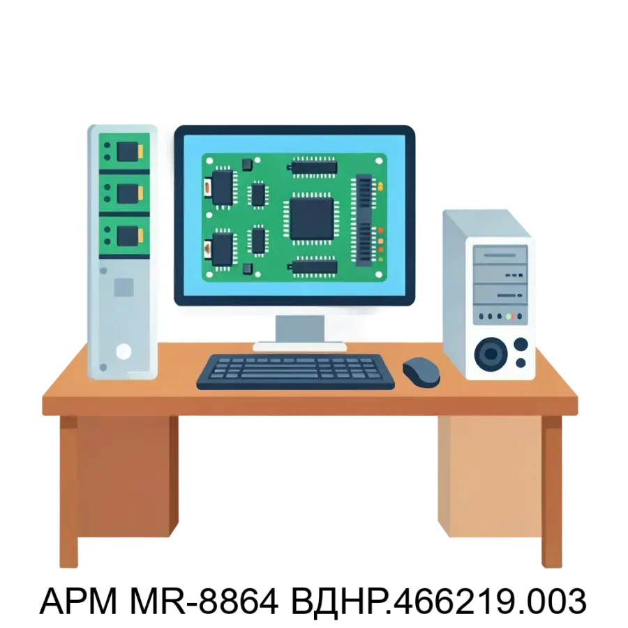 АРМ MR-8864 ВДНР.466219.003 АРМ MR-8864 ВДНР.466219.003 представляет собой полнофункциональное рабочее место сотрудника, предназначенное для использования в радиоэлектронной промышленности.