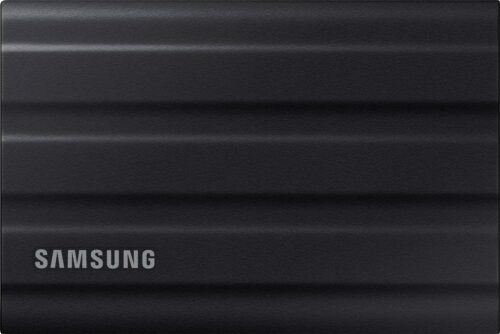 Внешние HDD и SSD/ Samsung External SSD T7 Shield, 4TB, Type C-to-C/A, USB 3.2 Gen2, R/W 1050/1000MB/s, IP65, 88x59x13mm, 98g, Black (12 мес.) — изображение 2