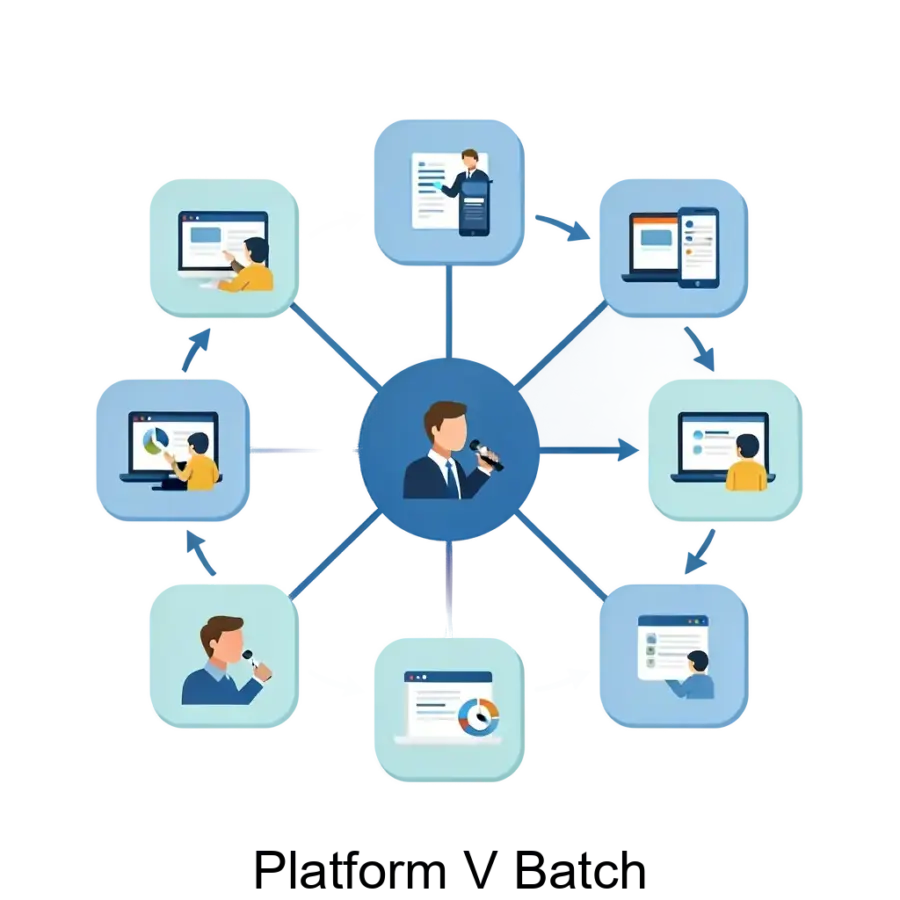 Platform V Batch позволяет управлять расписанием, выполнением, отправкой и доставкой большого количества распределенных задач, планировать запуск заданий по расписанию или требованию.