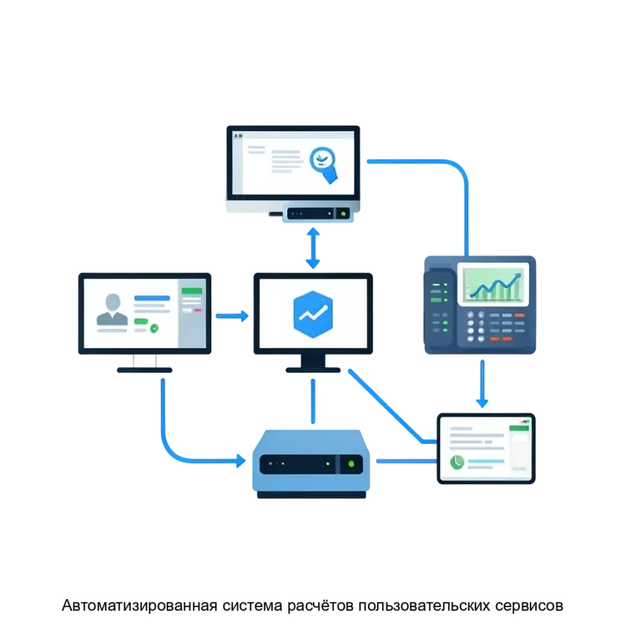Автоматизированная система расчётов пользовательских сервисов — это комплексное программное решение. Основная задача: автоматизация биллинга телеком-услуг с API и SDWAN интеграцией.