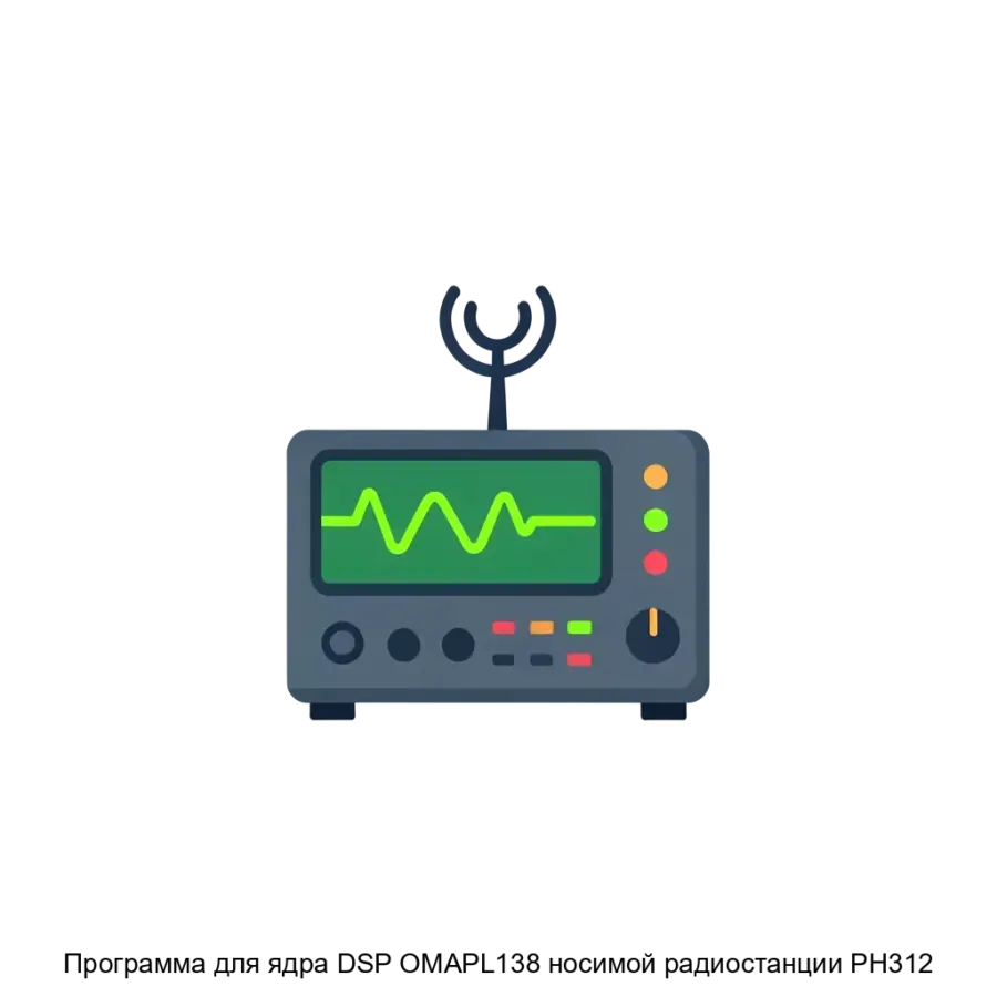 Программа для ядра DSP OMAPL138 носимой радиостанции РН312 — Эта программа предназначена для обеспечения эффективной обработки оцифрованных сигналов. Основная задача: цифровая обработка сигналов радиостанции OMAPL138.