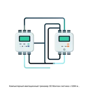 Купить Компьютерный имитационный тренажер 3D Монтаж счетчика с GSM модемом и его интеграция в ИВК Пирамида Cети - ARPP-28955 из реестра по лучшей цене