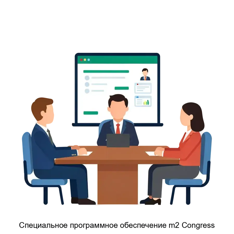 Специальное программное обеспечение m2 Congress — Специальное программное обеспечение «m2 Congress» разработано для автоматизированного управления процессами проведения заседаний и обеспечения эффективного визуального.
