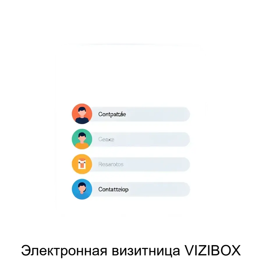Электронная визитница VIZIBOX — это современное веб-приложение, предназначенное для создания и управления персонализированными цифровыми визитками. Основная задача: цифровая визитка с быстрым обменом контактами.