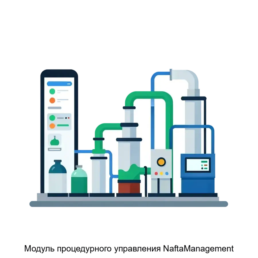 Модуль процедурного управления NaftaManagement является ключевым компонентом автоматизированной системы управления нефтеперерабатывающими и нефтехимическими.
