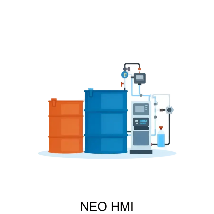 Программное обеспечение NEO HMI предназначено для интеграции и управления панелями оператора человеко-машинного интерфейса (HMI), используемыми в системах учета нефтепродуктов ВЕКТОР-НЭО.