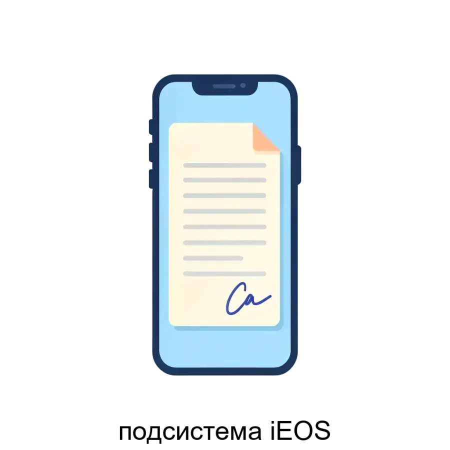 подсистема iEOS — Подсистема «iEOS» обеспечивает возможность пользователю, находящемуся вне локальной сети его организации, работать на мобильном устройстве iPad с документами.