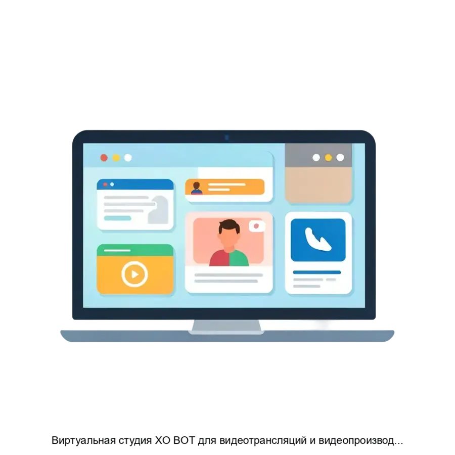 Виртуальная студия XO BOT для видеотрансляций и видеопроизводства — Пояснение к продукту: Виртуальная студия XO BOT предназначена для профессионального видеопроизводства и трансляций в реальном времени.