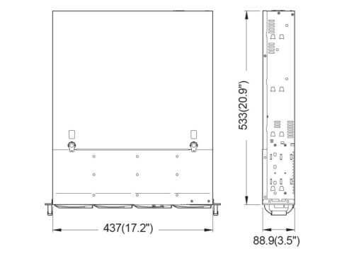 Серверный корпус/ 2U chassis; ATX, Micro-ATX, Mini-ITX MBs; 8-port 12 Gbps SAS/ SATA to SAS BP; 8 x 3.5'' hsb + 2 x 3.5" internal; 7 x LP/ HL slot; 550W single; no rails — изображение 5