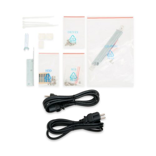 Серверный корпус/ 1U chassis; Mini-ITX, Micro-ATX, ATX MBs; 4 x 3.5'' hsb; 2 x USB; 1 x COM port (Front); 1 x FH expantion slot; 600W (1+1) (80 Plus Platinum); no rails — изображение 12