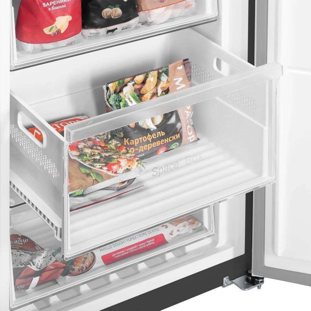 Морозильная камера Maunfeld MFFR185SB черная сталь — изображение 7